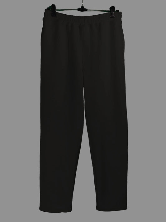 Unisex Cotton Fleece Joggers - Black strudoo